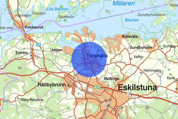 Torshälla 17 december 20.16, Brand, Eskilstuna