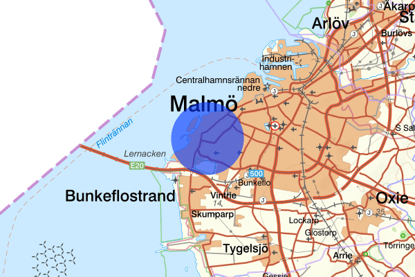 Limhamn 18 december 23.02, Misshandel, Malmö