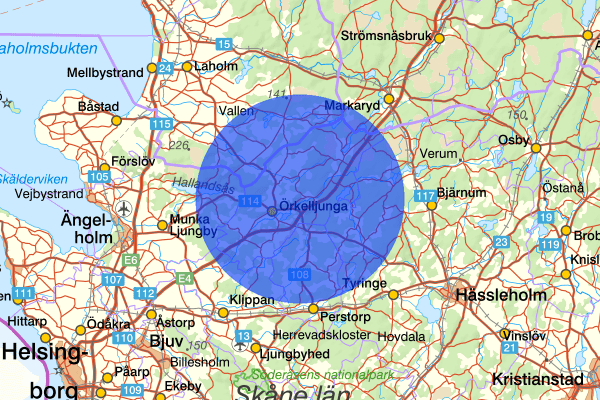  18 december 15.57, Trafikolycka, Örkelljunga