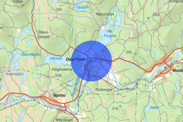 Dala-Floda 18 december 16.40, Trafikolycka, Gagnef