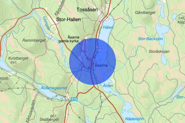 Åsarna 19 december 13.41, Trafikolycka, Berg