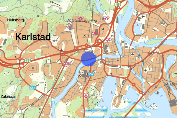 Våxnäsgatan 19 december 13.45, Trafikolycka, Karlstad