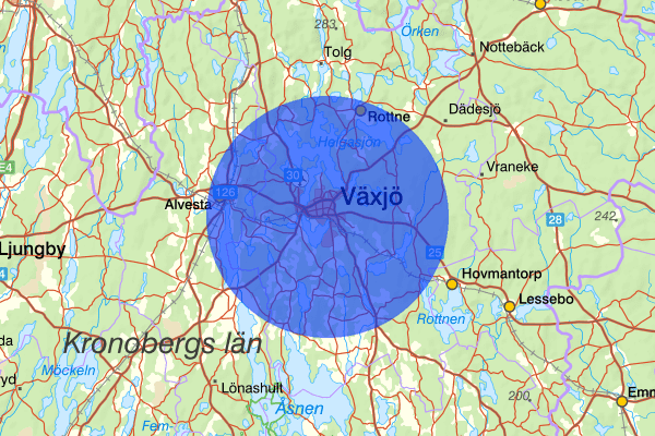 Växjö 20 december 00.28, Brand, Växjö