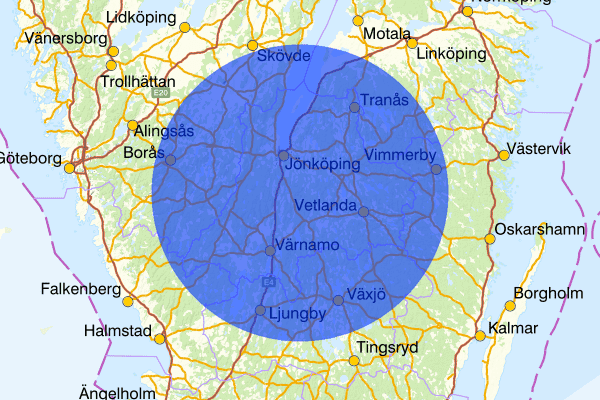 Jönköpings län 20 december 07.50, Sammanfattning natt, Jönköpings län