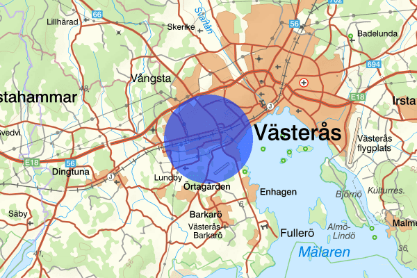 Hacksta 21 december 10.22, Arbetsplatsolycka, Västerås