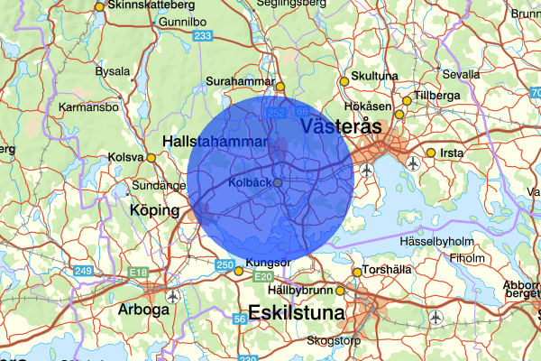  21 december 13.48, Trafikolycka, Hallstahammar