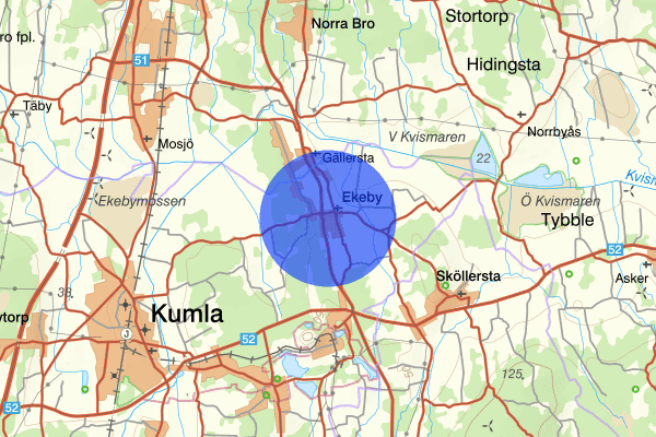 Ekeby 22 december 12.14, Trafikolycka, Kumla