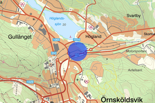 Myrängsvägen 22 december 13.47, Trafikkontroll, Västernorrlands län