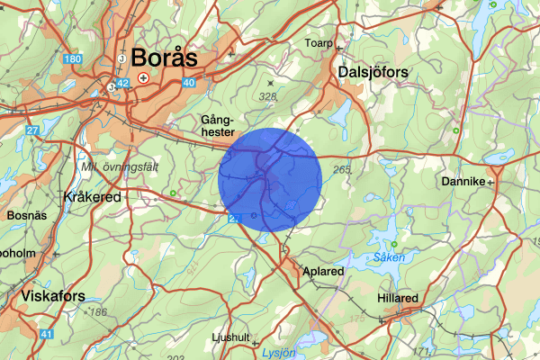 Målsryd 22 december 14.30, Trafikolycka, Borås