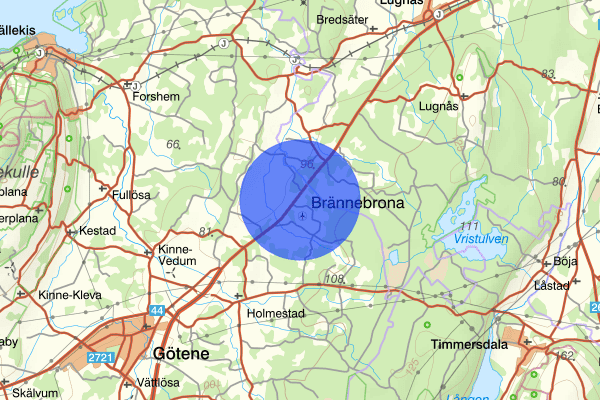 Brännebrona 22 december 14.52, Trafikolycka, Götene