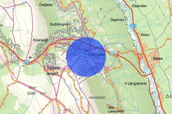 Lindvallen 22 december 16.18, Trafikolycka, Malung-Sälen