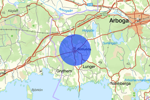 Götlunda 23 december 08.06, Trafikolycka, vilt, Arboga