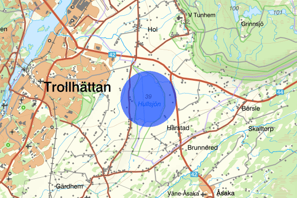 Hullsjön 23 december 17.55, Trafikolycka, Vänersborg