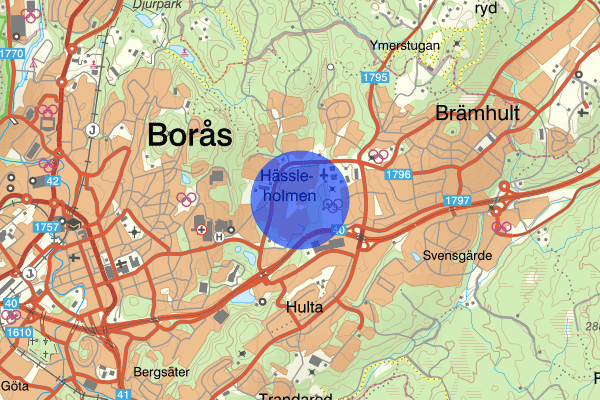 Åsvägen 23 december 18.29, Trafikolycka, Borås