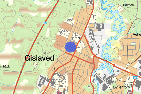 Torggatan 23 december 19.12, Brand, Gislaved