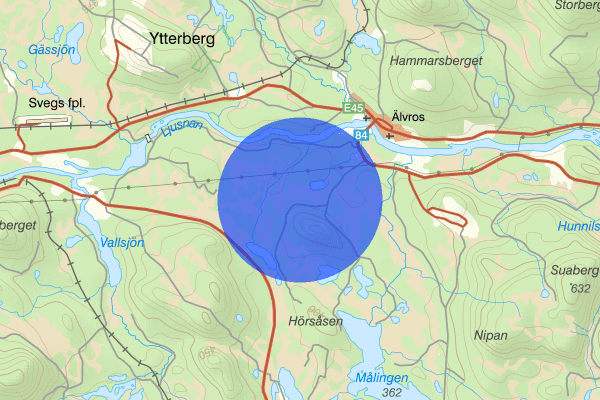 Förbifart Sveg 25 december 13.01, Trafikolycka, vilt, Jämtlands län