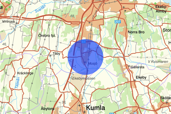 Mosås 29 december 12.28, Trafikolycka, Örebro