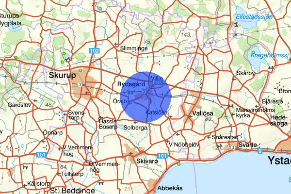 Rydsgård 31 december 15.22, Trafikbrott, Skurup