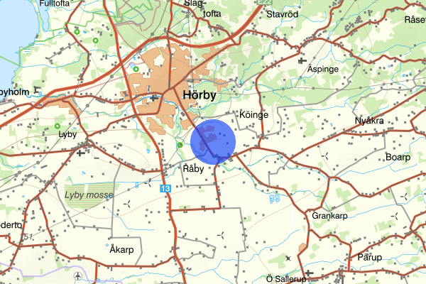 Råbyvägen 31 december 18.16, Brand, Hörby