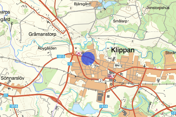 Storgatan 31 december 21.14, Brand, Klippan