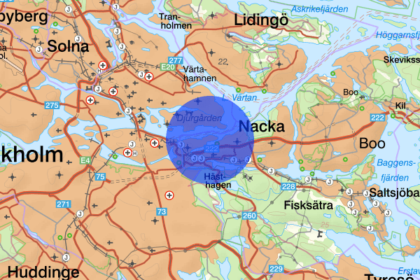 Kvarnholmen 31 december 22.40, Brand, Nacka