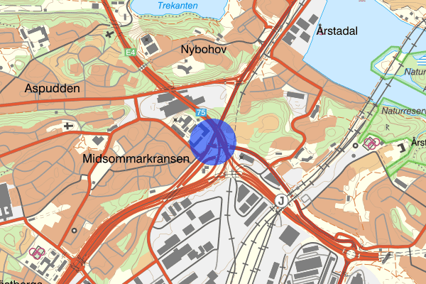 Essingeleden 01 januari 11.14, Trafikolycka, singel, Stockholm