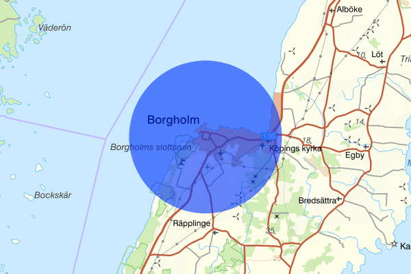 Borgholm 02 januari 10.37, Trafikolycka, singel, Borgholm