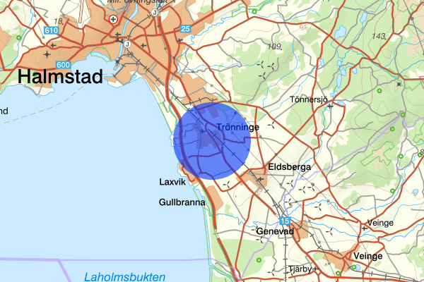 Trönninge 02 januari 17.43, Trafikolycka, Halmstad