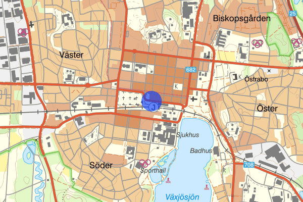 Norra Järnvägsgatan 03 januari 02.51, Misshandel, Växjö