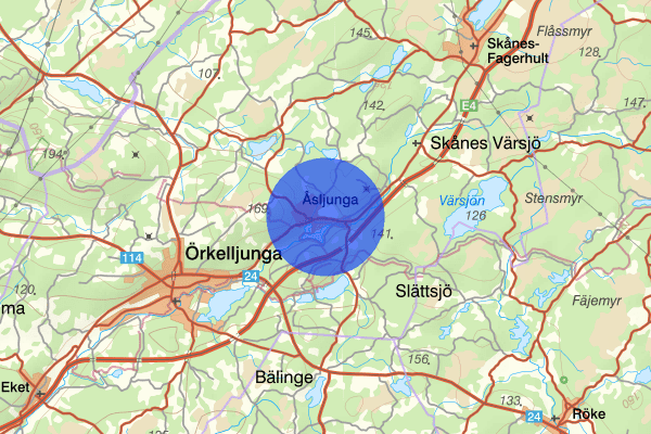 Åsljunga 03 januari 13.16, Trafikolycka, Örkelljunga