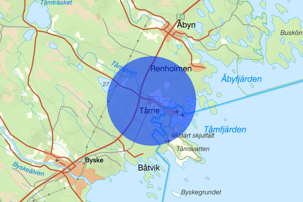 Tåme 05 januari 10.22, Trafikhinder, Skellefteå