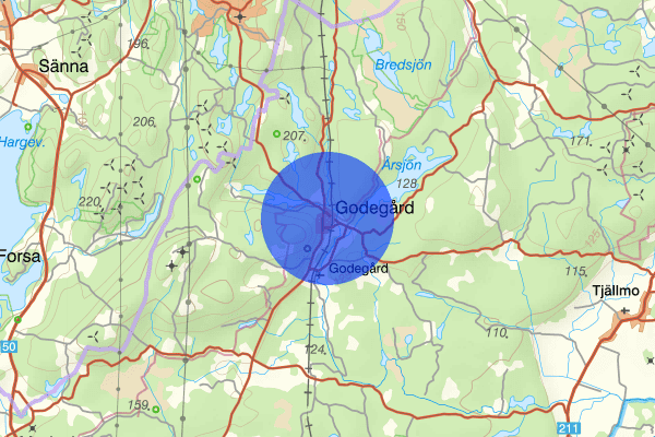 Godegård 05 januari 21.03, Trafikolycka, singel, Motala