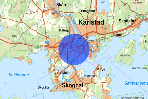 Viken 06 januari 21.38, Försvunnen person, Karlstad
