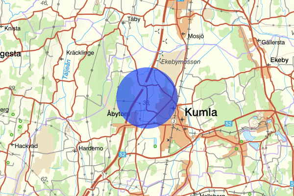 Sickelsta 07 januari 14.04, Trafikolycka, Kumla