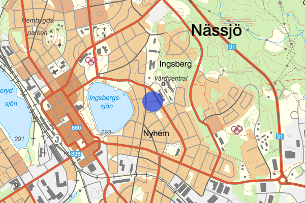 Lasarettsgatan 08 januari 13.13, Trafikolycka, Nässjö