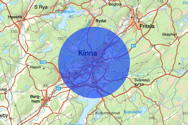 Kinna 10 januari 07.05, Försvunnen person, Mark