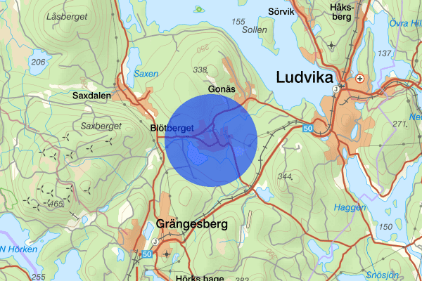 Blötberget 10 januari 07.28, Sammanfattning natt, Dalarnas län