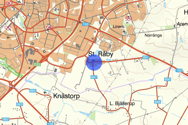 Stora Råby 10 januari 18.18, Trafikolycka, singel, Lund