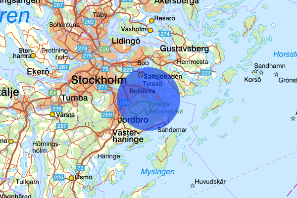  12 januari 04.01, Inbrott, försök, Tyresö
