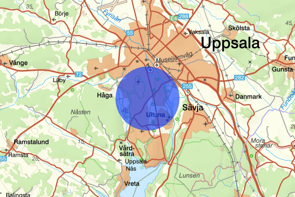 Rosendal 12 januari 15.43, Trafikolycka, personskada, Uppsala