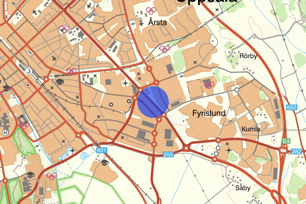 Tycho Hedéns väg 12 januari 20.58, Trafikolycka, Uppsala