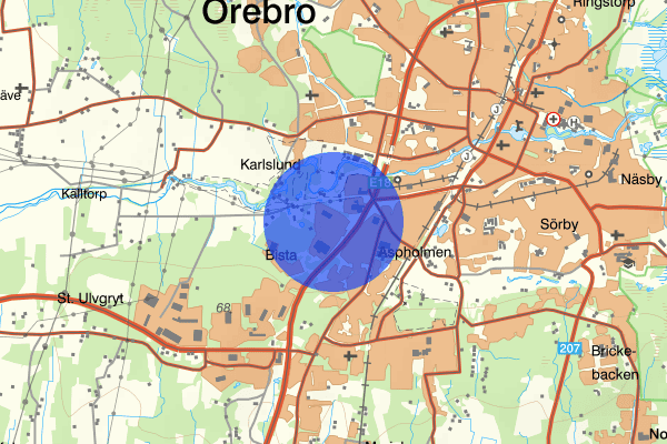 Bista 13 januari 08.02, Trafikolycka, Örebro