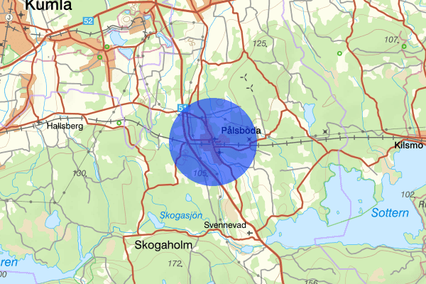 Pålsboda 13 januari 11.24, Arbetsplatsolycka, Hallsberg