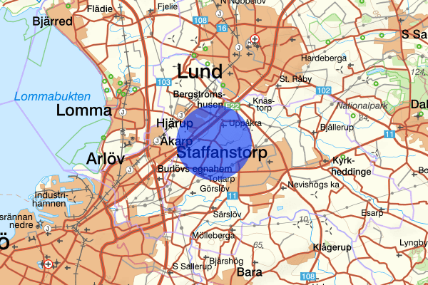 Lilla Uppåkra 13 januari 14.48, Trafikolycka, Staffanstorp