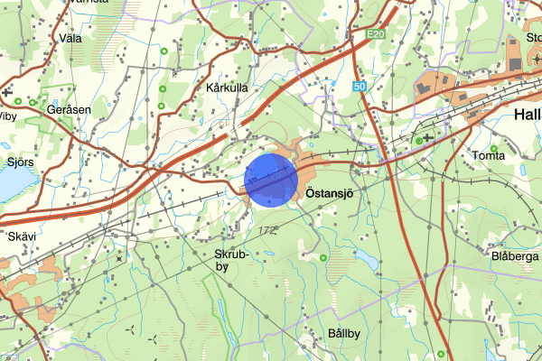 Hallsbergsvägen 13 januari 19.13, Information, Hallsberg