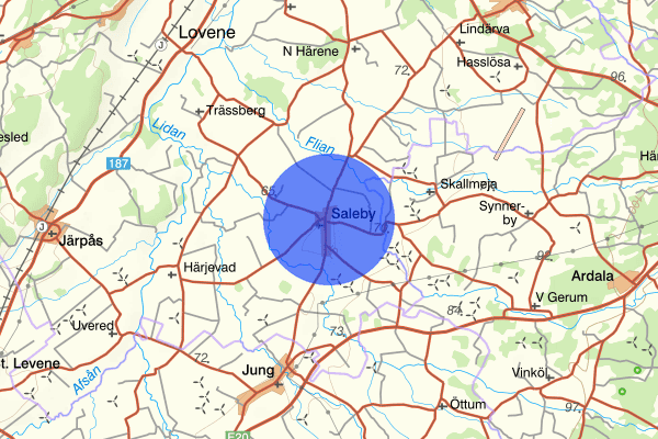 Saleby 13 januari 20.27, Brand, Lidköping