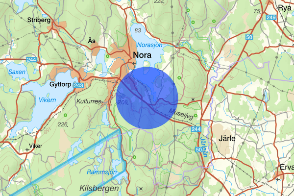 Västra Sund 14 januari 12.39, Trafikolycka, Nora