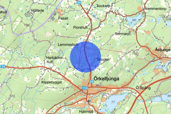 Lemmeshult 14 januari 15.14, Brand, Örkelljunga