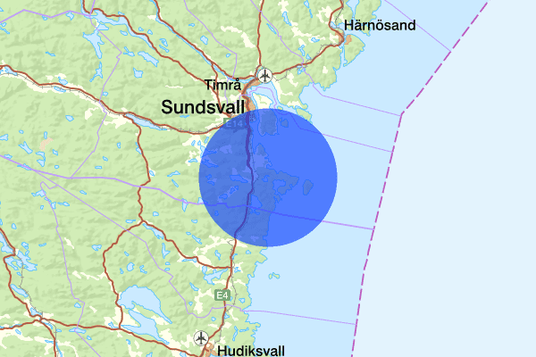 Njurunda distrikt 16 januari 07.01, Sammanfattning natt, Västernorrlands län