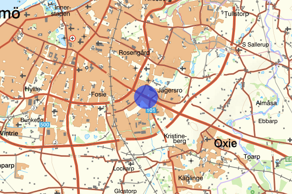 Ystadvägen 16 januari 08.31, Olaga hot, Malmö